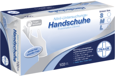 HANDSCHUHE Einmal Nitril M blau