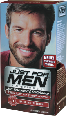 JUST for men Brush in Color Gel mittelbraun