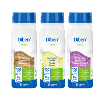 DIBEN DRINK Mischkarton 1.5 kcal/ml Trinkflasche