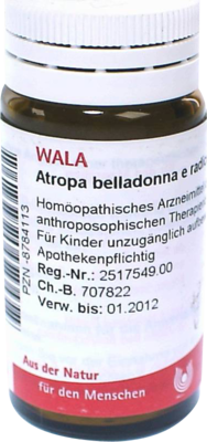 ATROPA belladonna e Radix D 20 Globuli