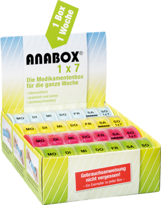 ANABOX 1x7 bunt Deckel klar