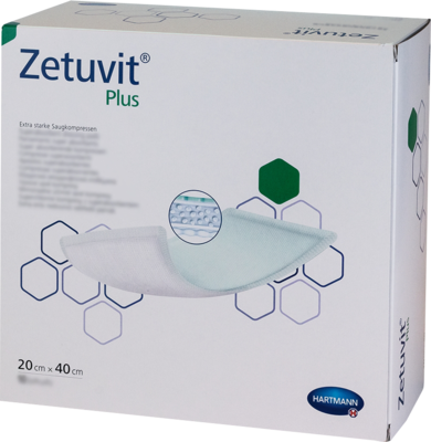 ZETUVIT Plus extrastarke Saugkompr.steril 20x40 cm